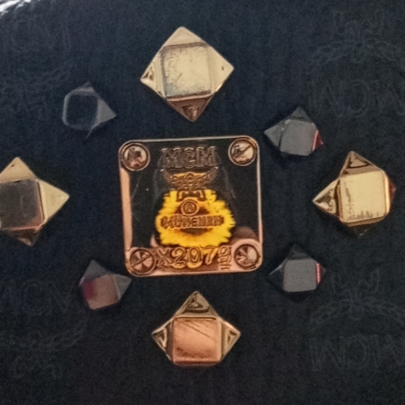 Brand New MCM Studded Dual Stark Laptop Backpack - Picture 3 of 10